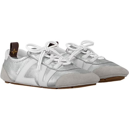 Louis Vuitton Sneakerina Lace-Up Sandal in Elegant Silver