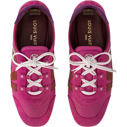 Louis Vuitton Sneakerina Lace-Up Sandal in Fuchsia