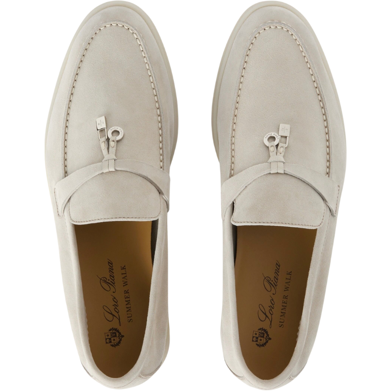 Loro piana Summer Charms Walk Loafer'Powder Pearl'