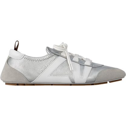 Louis Vuitton Sneakerina Lace-Up Sandal in Elegant Silver