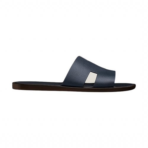 Hermes Izmir Sandal Marine Brown Epsom Leather