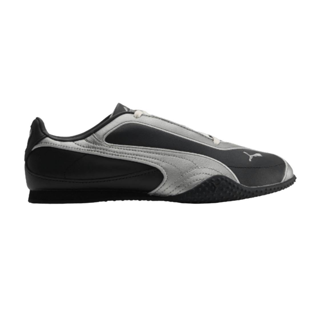 Puma Wmns Bella V2 Leather 'Black Aged Silver' sneaker. 