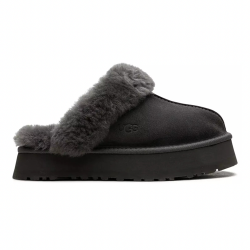 Ugg Disquette shearling platform slippers-grey