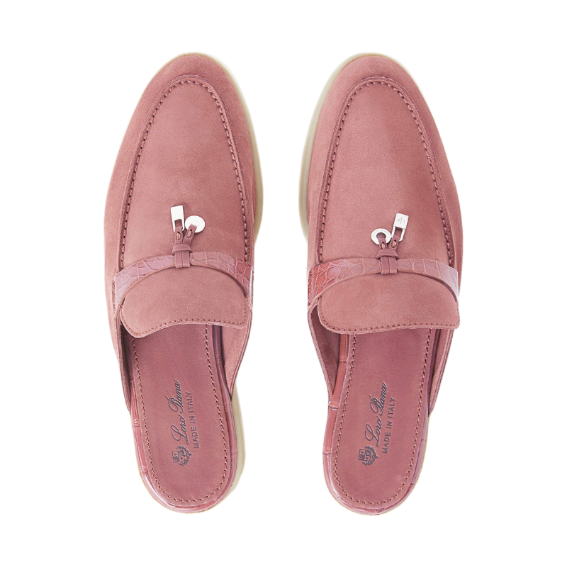 Loro Piana Charms Walk Babouche Loafer ‘Noisette Rose’
