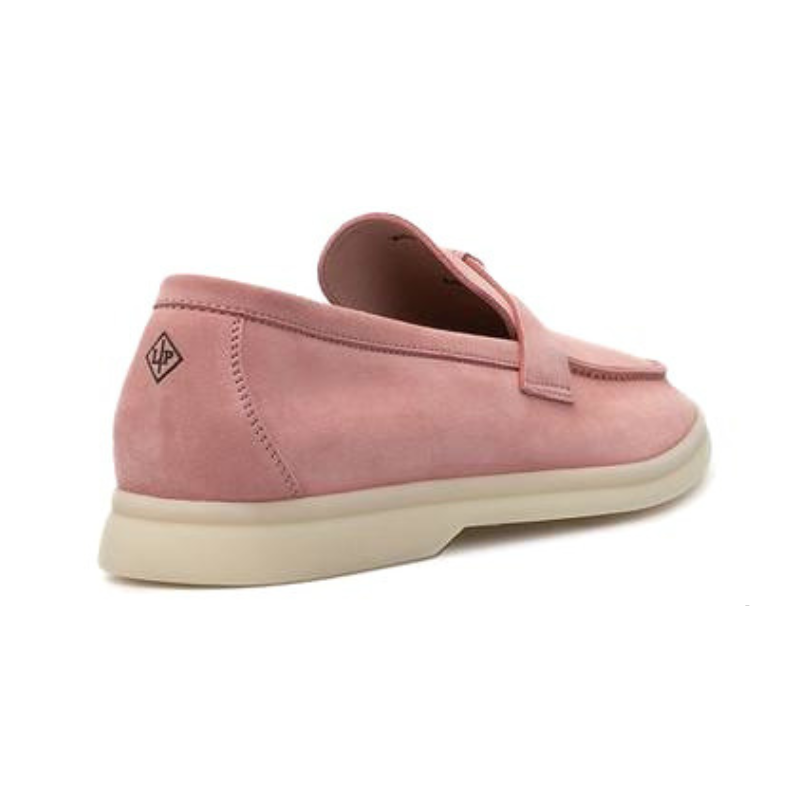 LORO PIANA
Summer Walk Pink Suede Slippers