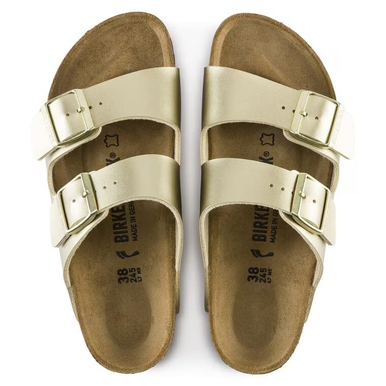 BIRKENSTOCK ARIZONA BIRKO-FLOR -ELECTRIC METALLIC GOLD