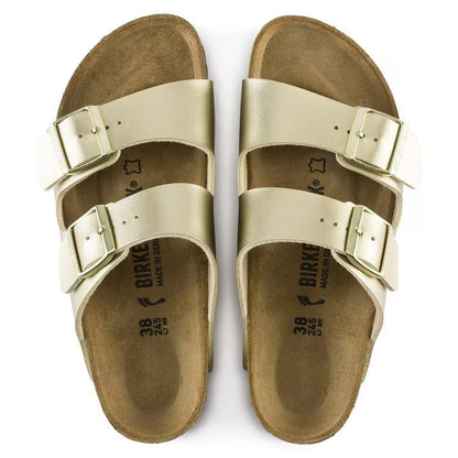 BIRKENSTOCK ARIZONA BIRKO-FLOR -ELECTRIC METALLIC GOLD