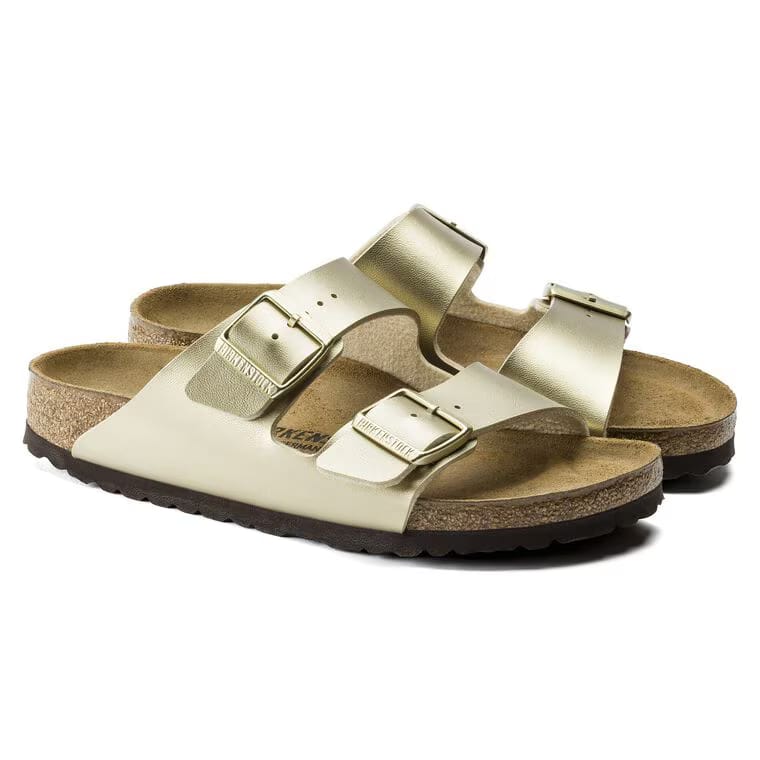 BIRKENSTOCK ARIZONA BIRKO-FLOR -ELECTRIC METALLIC GOLD