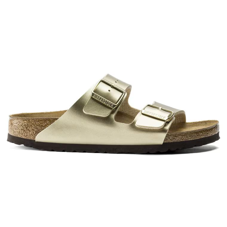 BIRKENSTOCK ARIZONA BIRKO-FLOR -ELECTRIC METALLIC GOLD