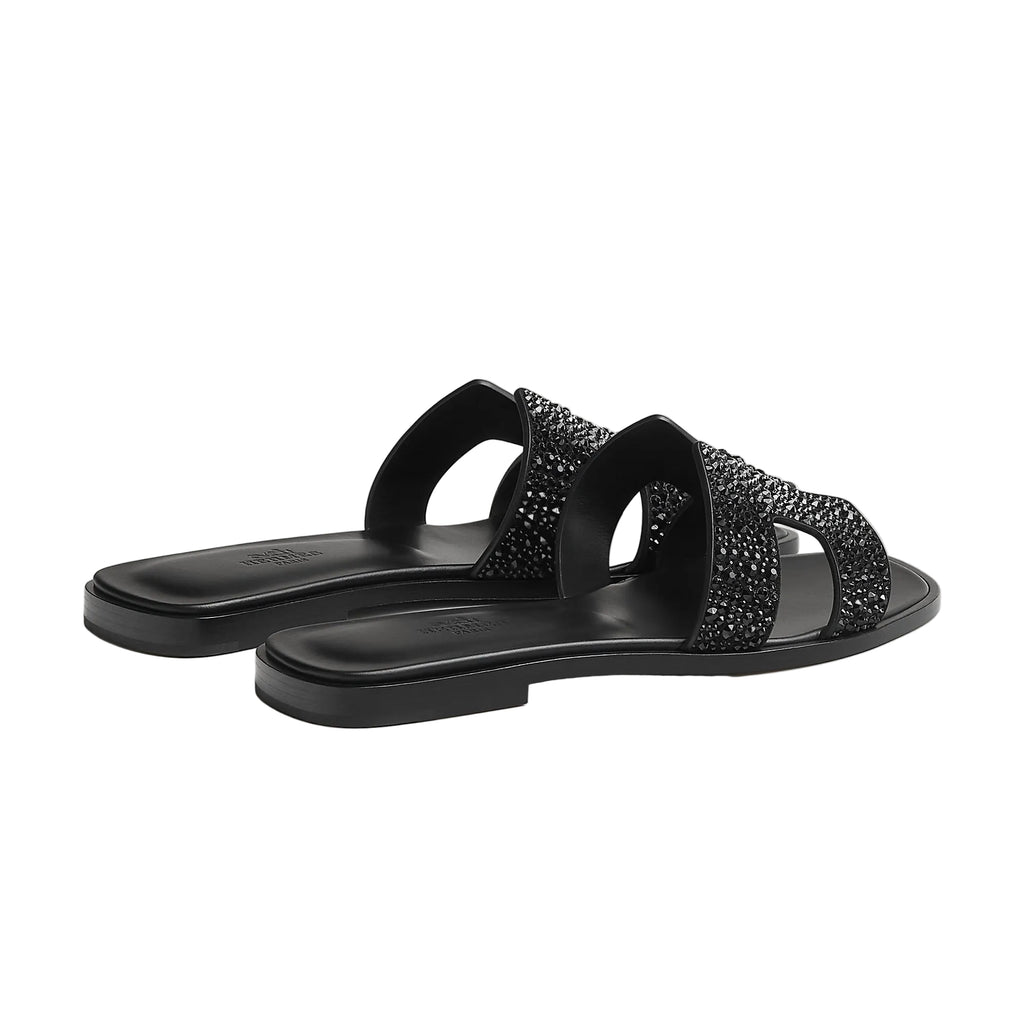 Hermes Oran Sandal noir