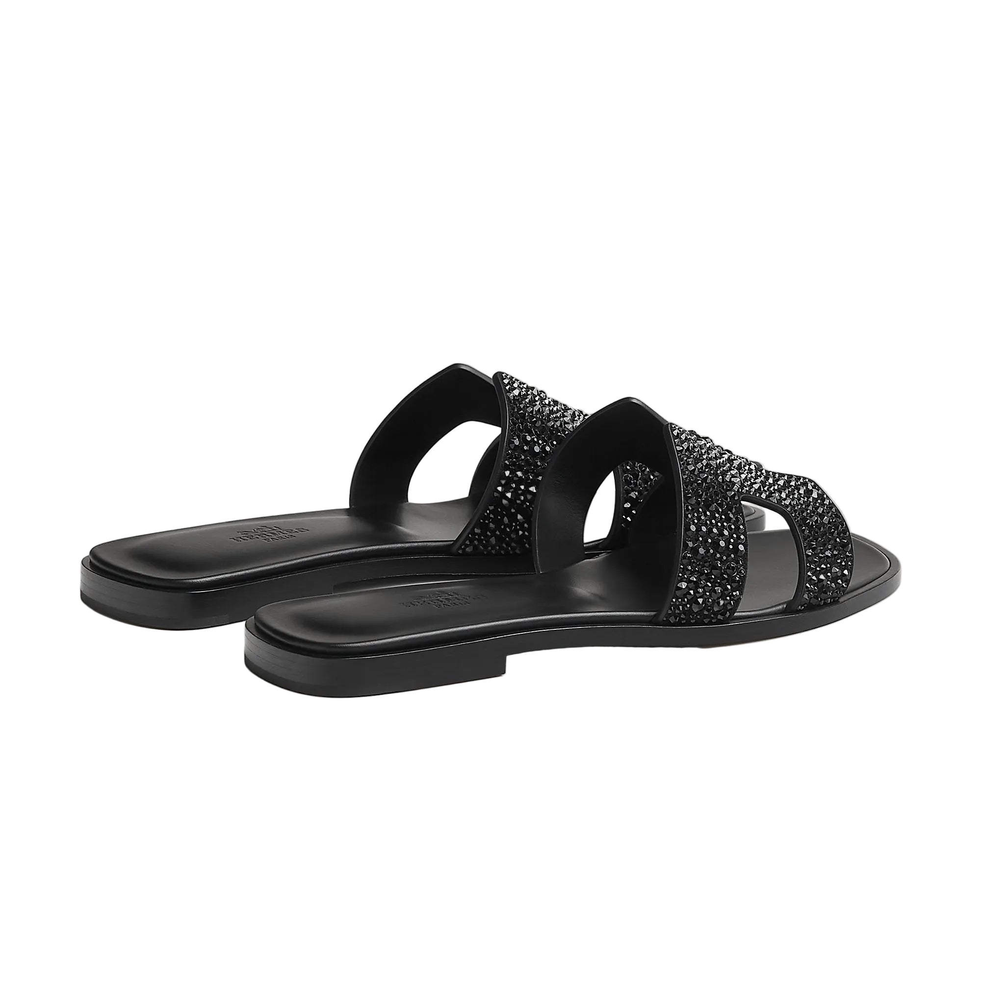 Hermes Oran Sandal noir