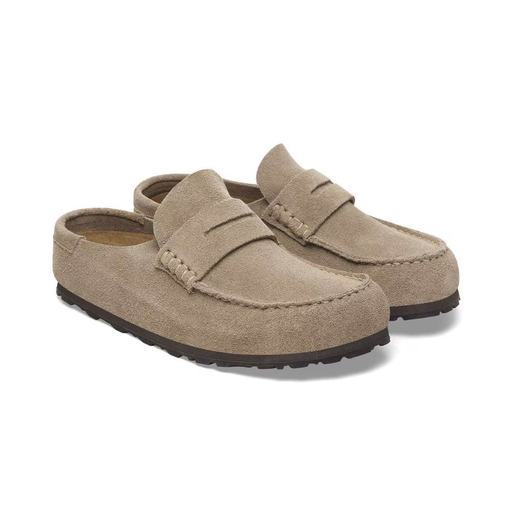 Birkenstock Naples Wrapped Suede Leather Taupe