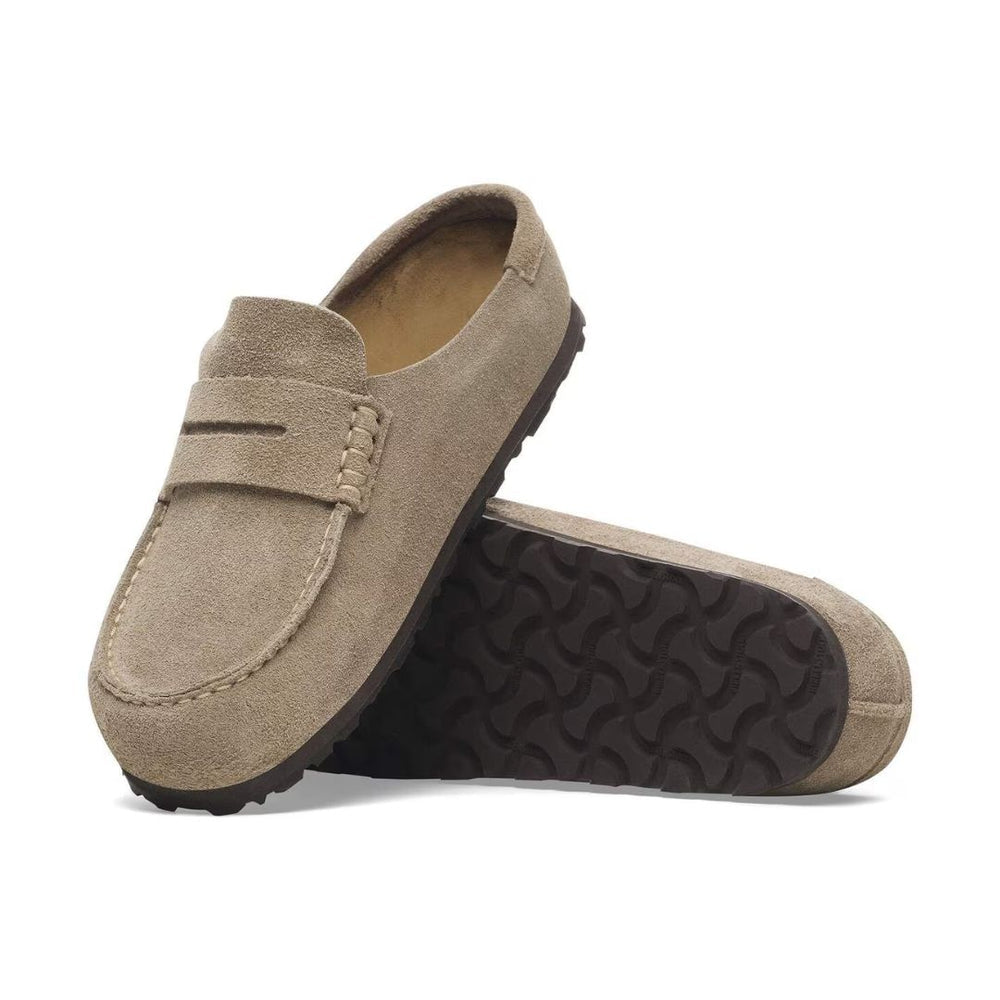 Birkenstock Naples Wrapped Suede Leather Taupe
