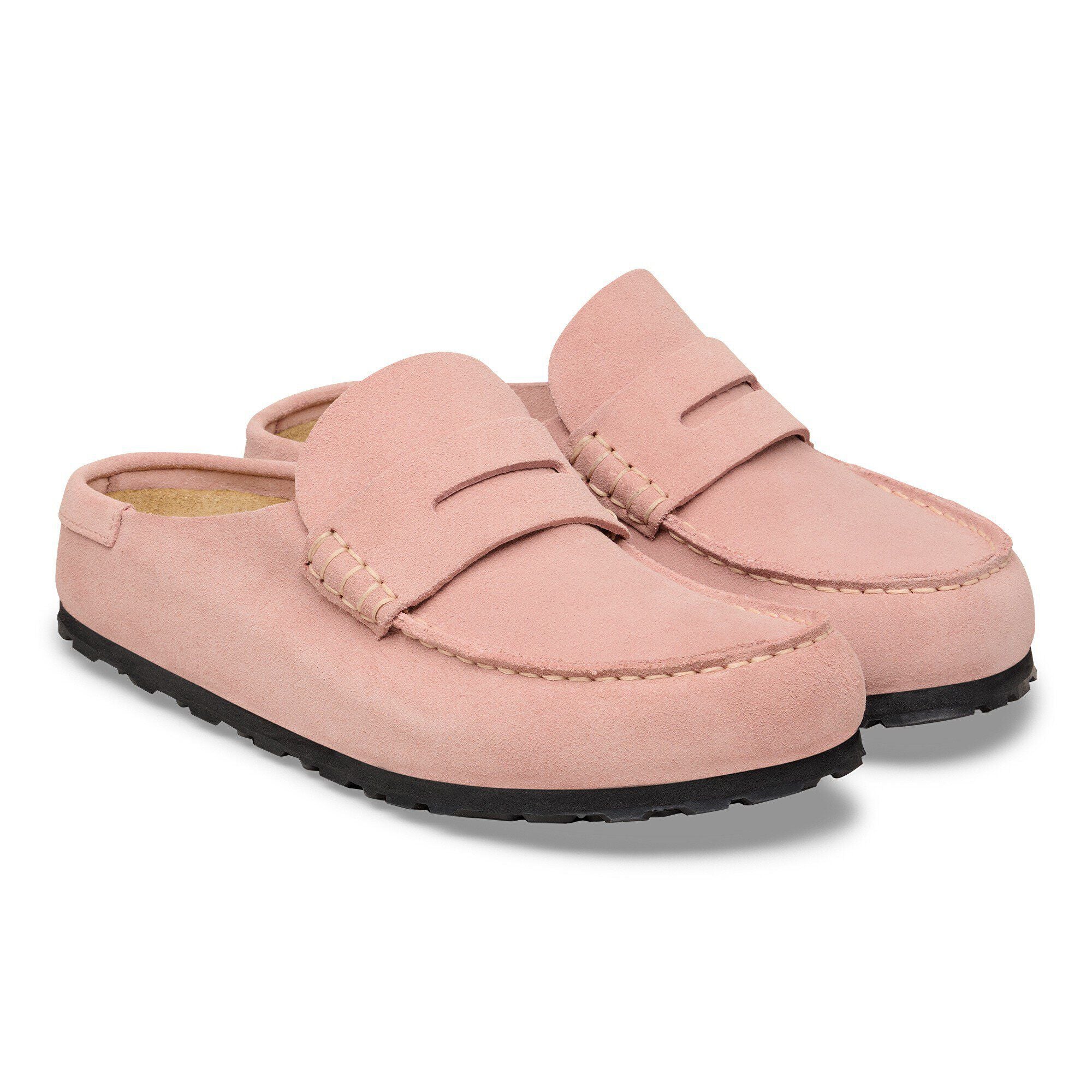 Birkenstock Naples Wrapped Suede Leather Pink Clay