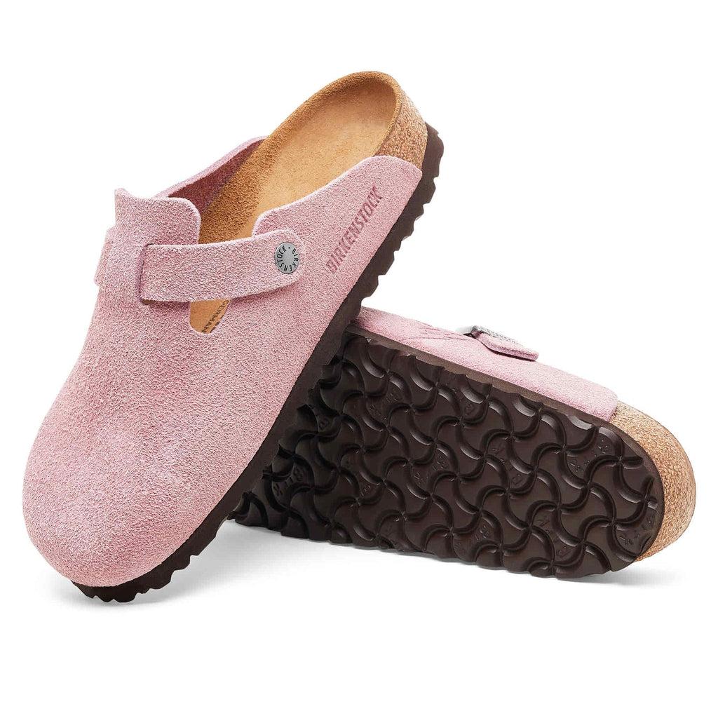 Birkenstock Boston Suede Stussy Dusty Pink