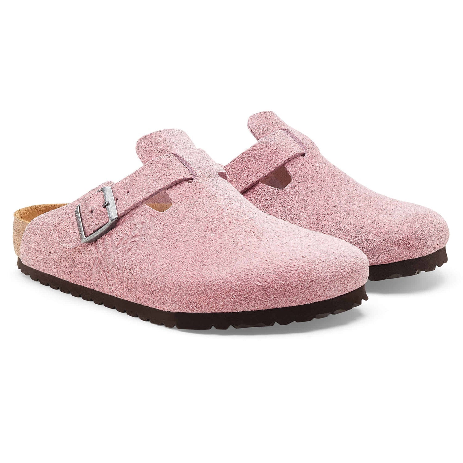 Birkenstock Boston Suede Stussy Dusty Pink