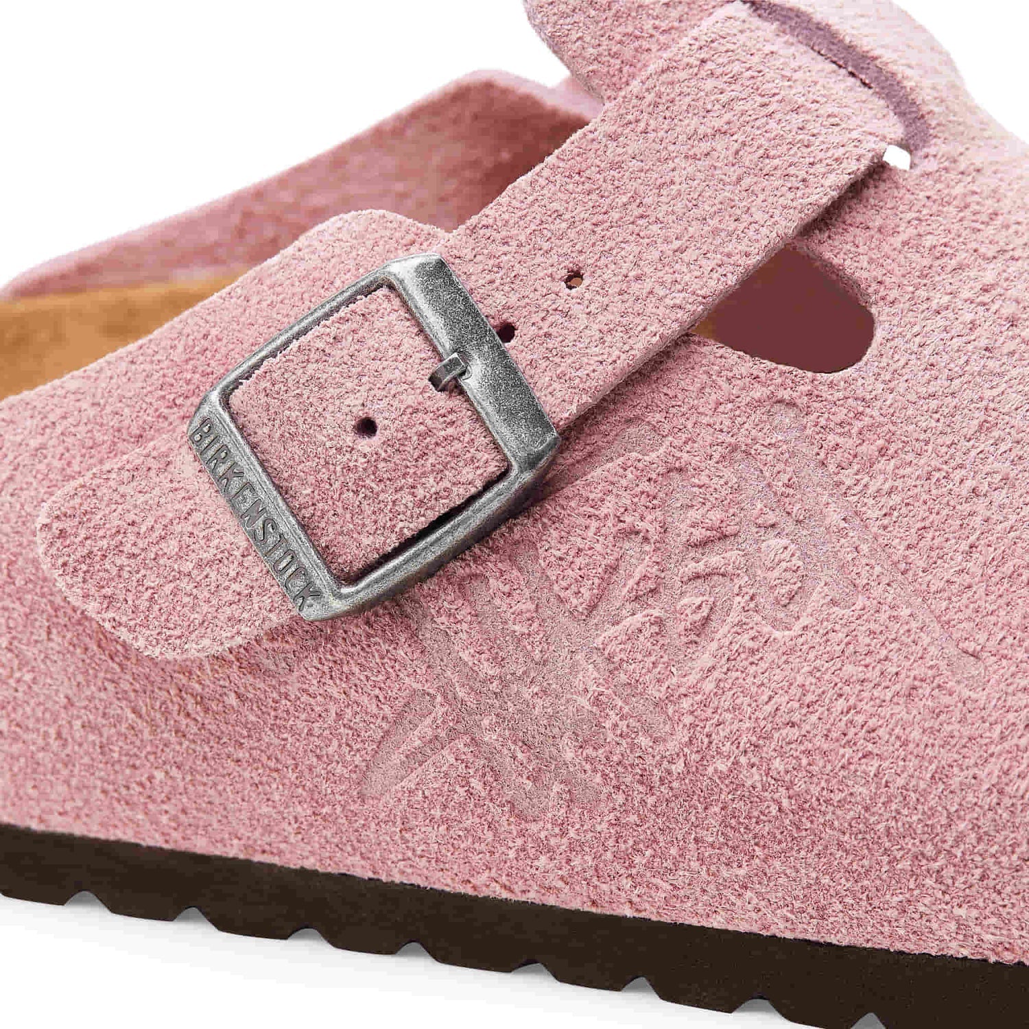 Birkenstock Boston Suede Stussy Dusty Pink