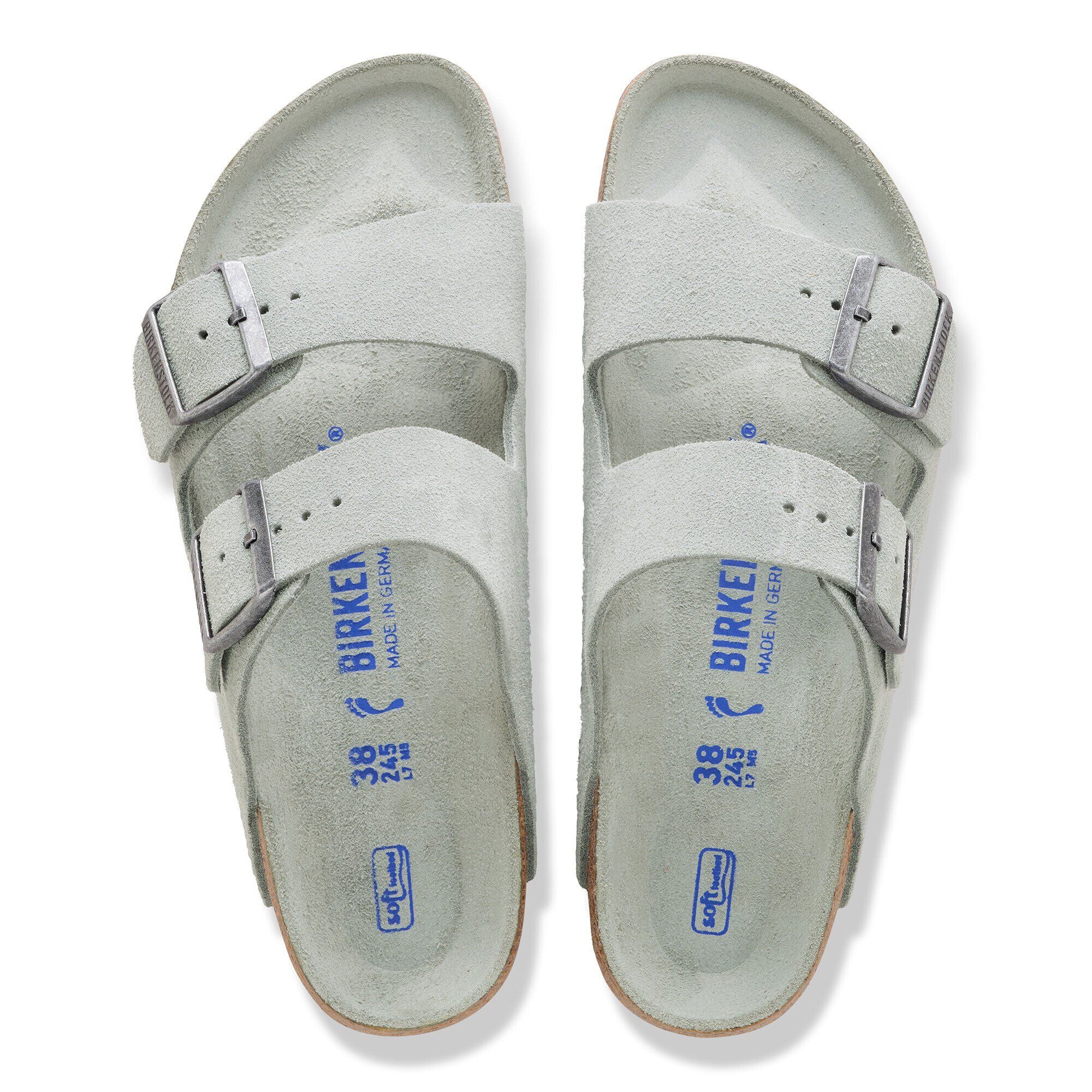 Arizona Soft Footbed Suede Leather Pure Sage