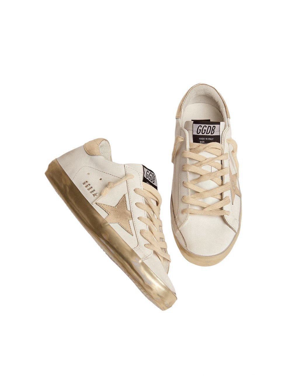 Golden Goose Super Star Sole gold sparkle foxing
