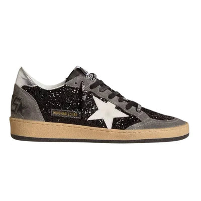 Ball Star in glitter with leather star and metallic leather heel tab