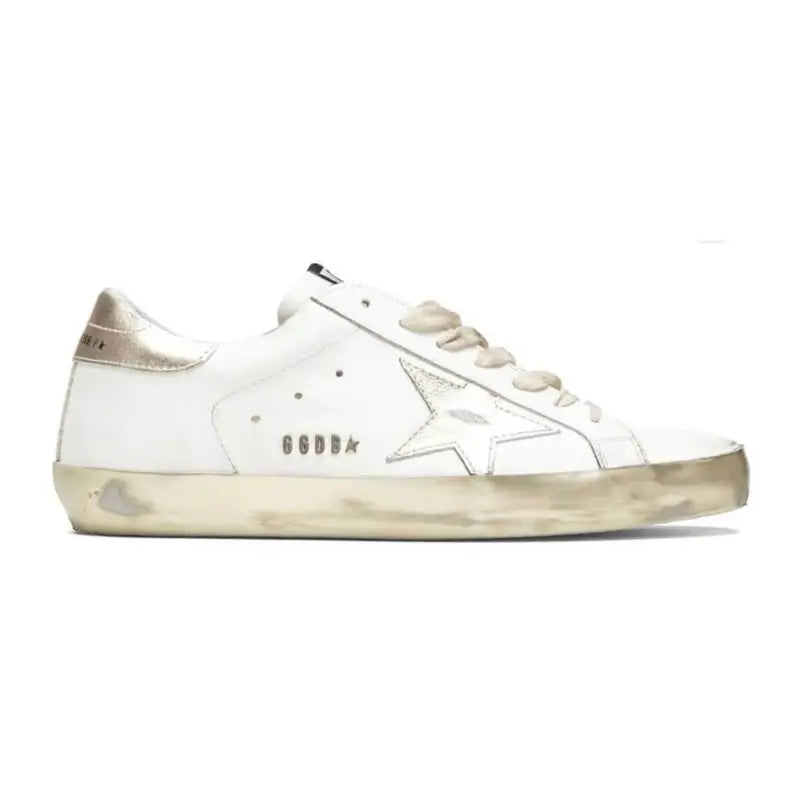 Golden Goose Super-Star White Gold Sparkle