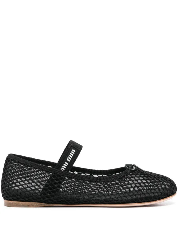 Miu Miu mesh-design ballet flats