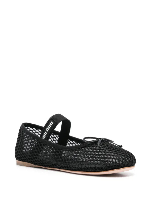 Miu Miu mesh-design ballet flats