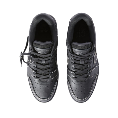 OFF-WHITE Out Of Office OOO low Tops Sartorial Stitching Black