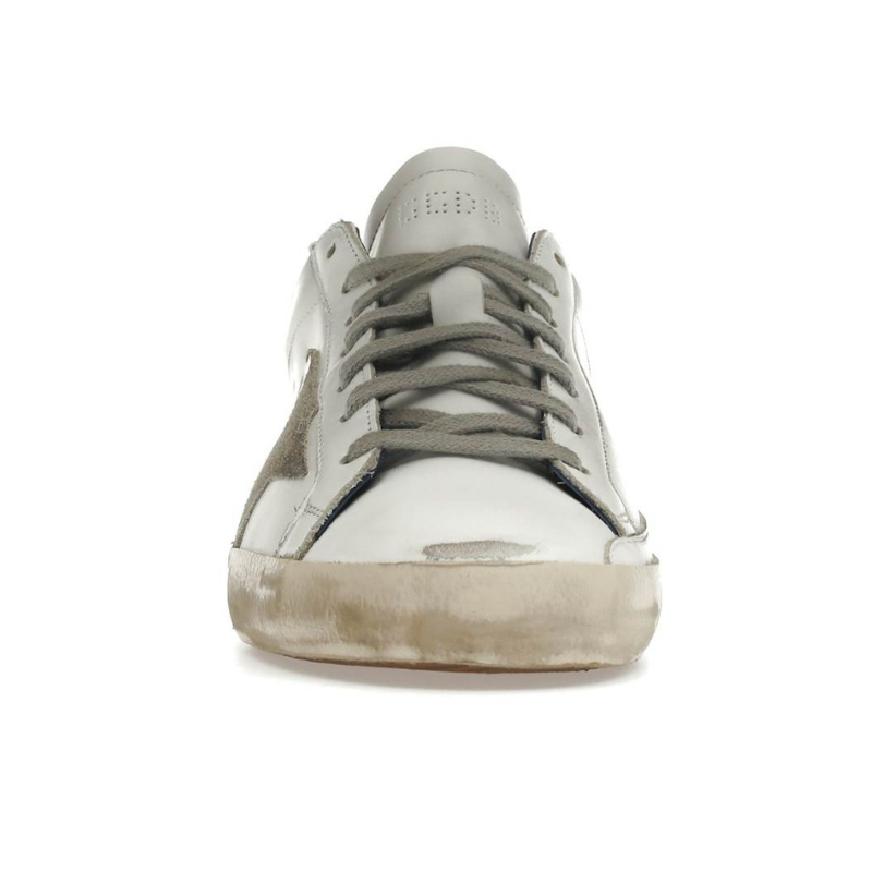 Golden Goose Super-Star – White Royal Blue Grey Suede Patch