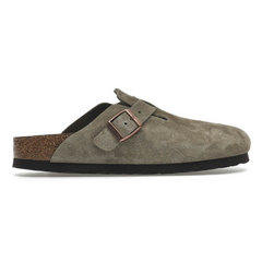 Birkenstock Boston Soft Footbed – Suede Taupe