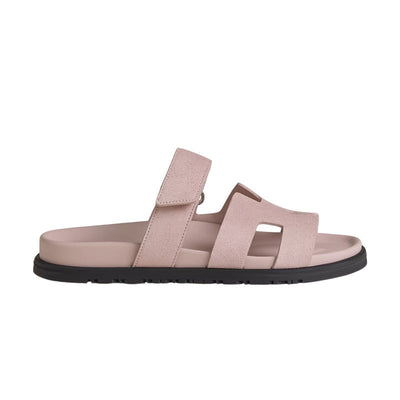 Hermes Chypre Sandal – Pink Suede
