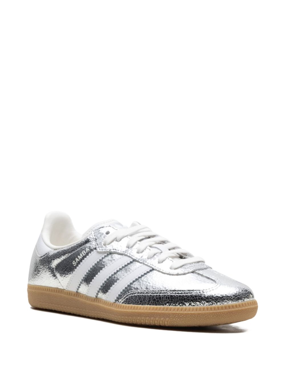 Adidas Samba OG "Silver Metallic Cracked Leather"