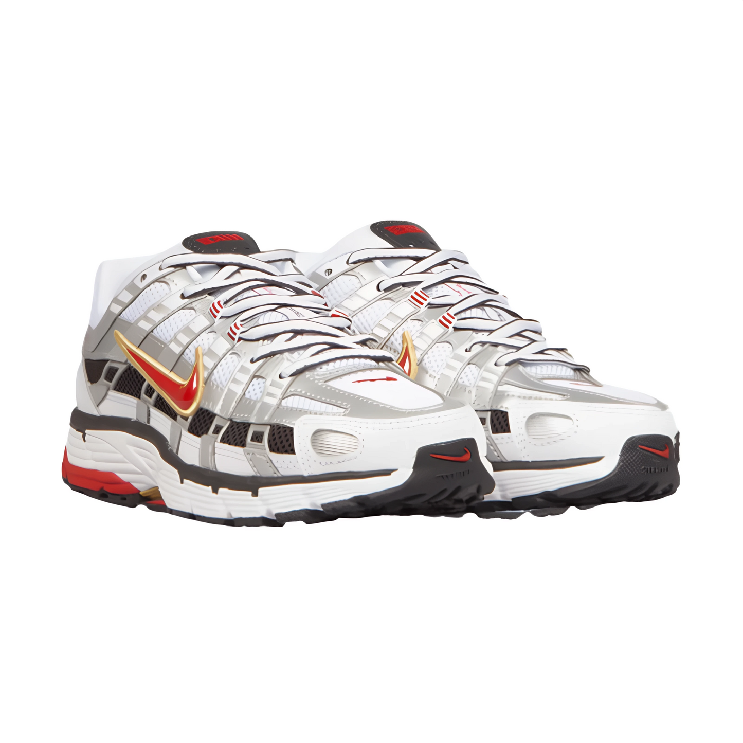 Nike P-6000 White Gold Red